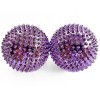 DBT Skills - Lot de 2 balles dacupression - Diamètre : 47 mm - Pour soulager le stress ou le massage violet 