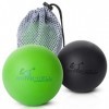 Bomb-Ball Duo Massage ball set by Ultimate Relief, Faszien + Lacrosse massage ball pour la relaxation musculaire ultime, lau