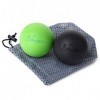 Bomb-Ball Duo Massage ball set by Ultimate Relief, Faszien + Lacrosse massage ball pour la relaxation musculaire ultime, lau