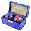 fengshuisale Feng Shui Chinois Boules de santé Bleu avec Phoenix et Dragon de 3.8 cm/3,8 cm Rouge Bracelet Cordon F1117 4.8