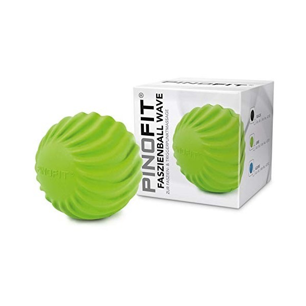 Pinofit Wave Balle pour fascias pour massage et traitement des tissus conjonctifs, vert