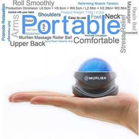 MURLEN Balle de Massage, Masseur de Soulagement des Muscles Serrés et Douloureux, Soulage lépaule, les Bras, le Dos, labdom