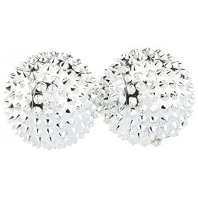 Snner 1 paire de boules dacupression aimantées Argenté Petit diamètre 32 mm