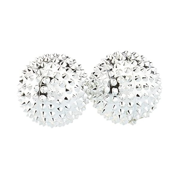 Snner 1 paire de boules dacupression aimantées Argenté Petit diamètre 32 mm