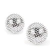 Lot de 2 boules de massage aimantées, pour acupuncture, argenté, diamètre : environ 32 mm