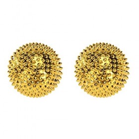 1 paire de billes magnétiques acupression or petit or, diamètre 32 mm