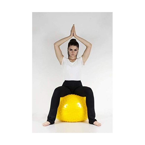 Antar ATCP Réhabilitation Massage Balle 1.40 kg, 75 cm Diamètre, Jaune