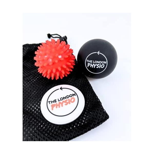 The London Physio Lot de 2 balles de massage Lacrosse et Spiky