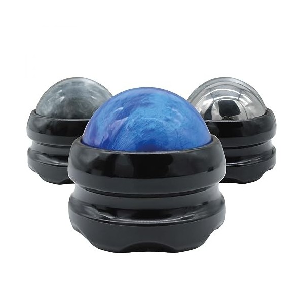 Vivezen - Boule de massage roll on avec rotation à 360° - 3 coloris