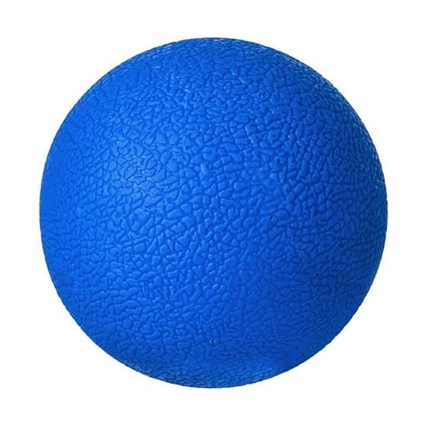 5417 Balle de massage en caoutchouc rigide Bleu 6 cm