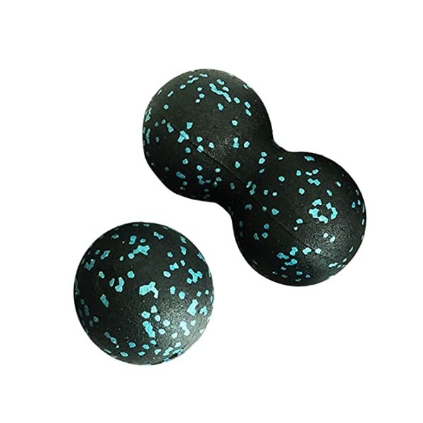 Peanut Massage Ball Double Lacrosse Ball Roller Body Muscle Massager for Back Neck 2PCS Double Lacrosse Massage Ball Massager