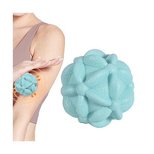 massage texturée,Masseur pieds Fascia Ball - Boule fascia à texture florale, boules massage myofasciales pour les douleurs mu