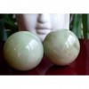 Boules de santé chinoises en jade vert