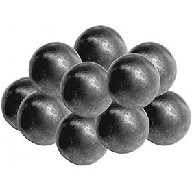 Steelando - Lot de 10 boules pleines en fer - Boule en acier 50 