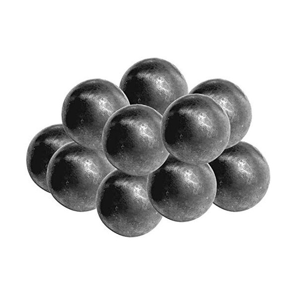 Steelando - Lot de 10 boules pleines en fer - Boule en acier 50 