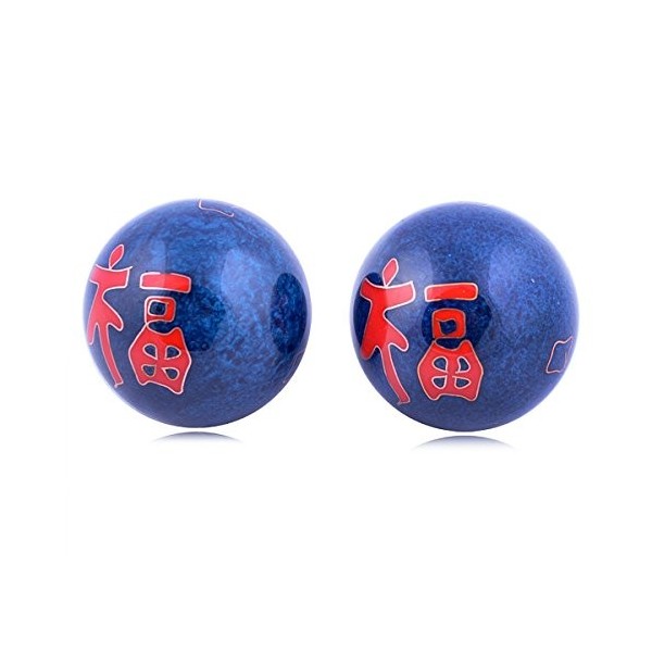 Feng Shui Baoding chinois Santé Exercize soulager le stress boules de 4.2 cm/4,3 cm Fengshuisale Rouge Bracelet cordon F1107