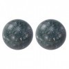 SuPVOX Lot de 2 boules de jade chinoise pour soulager le stress et soulager le stress Noir