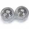 chi-enterprise Lot de 2 boules dacupression magnétiques - Argent moyen de 47 mm de diamètre - Thérapie par acupression - Sou