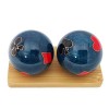 Top Chi Boules de poker Baoding avec support en bambou Boules de santé chinoises pour thérapie de la main, exercice, soulagem