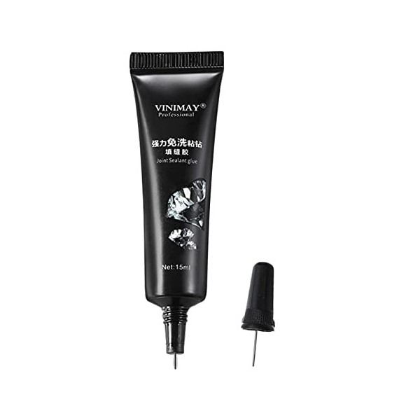 Colle pour Ongles Solides, sans lingette, Gel de Colle Super Collant pour Ongles avec Strass, Gel de Colle de Strass dart d