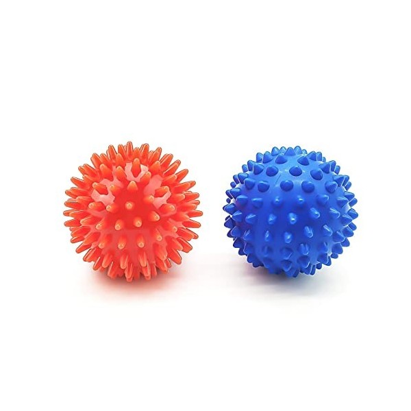 2 pièces boule de massage hérisson boule de hérisson avec picots boules myofasciales boule de fascia pour le muscle de massag