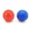 2 pièces boule de massage hérisson boule de hérisson avec picots boules myofasciales boule de fascia pour le muscle de massag