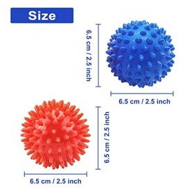 2 pièces boule de massage hérisson boule de hérisson avec picots boules myofasciales boule de fascia pour le muscle de massag