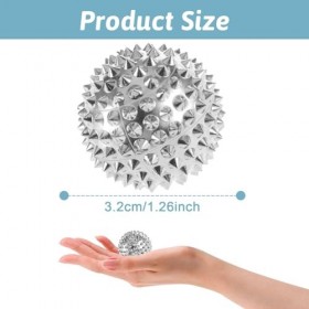 2 Boules Dacupression Magnétiques,Boules De Massage Magnétiques Balles, Balle De Massage Avec Aiguilles, Pour Soulager Le St