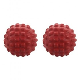 ZUHEGELA 2X Boule de Fascia En Mousse Pu Boule de Massage de Fitness Détente Musculaire Boule de Soin de Santé Imperméable et