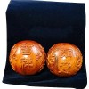 SciAza balle de massage boule chinoise Boule chinoise 1 à 1 paire boule de fitness en noyer boule de massage boule dacupoint