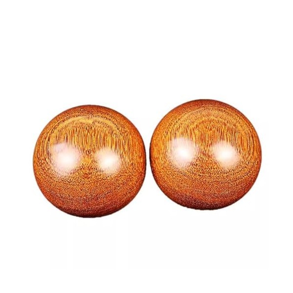 SciAza balle de massage boule chinoise Paquet de 2 boules chinoises pour la main, boules de Baoding de 2 pouces, boules de mé