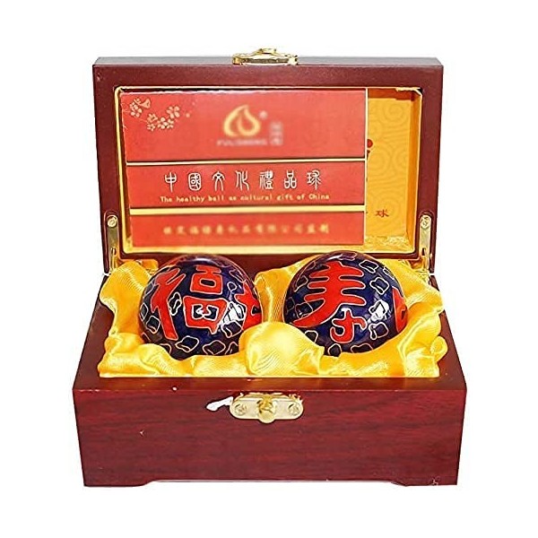 FURLOU Handballs dexercice, boules de méditation, balles de Baoding Balles de santé chinoises Balles anti-stress for adultes