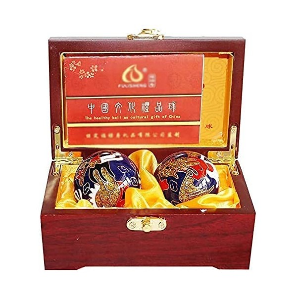 FURLOU Handballs dexercice, boules de méditation, balles de Baoding Balles de santé chinoises Balles anti-stress for adultes