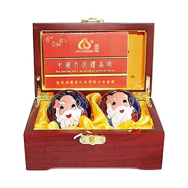 FURLOU Handballs dexercice, boules de méditation, balles de Baoding Balles de santé chinoises Balles anti-stress for adultes