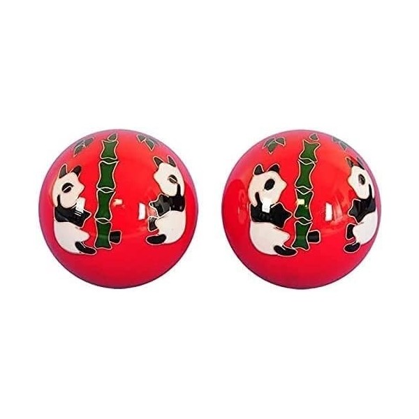 FURLOU Ballons dexercice, boules de méditation, boules de Baoding boules de Baoding 2 pièces boules de méditation boules de 