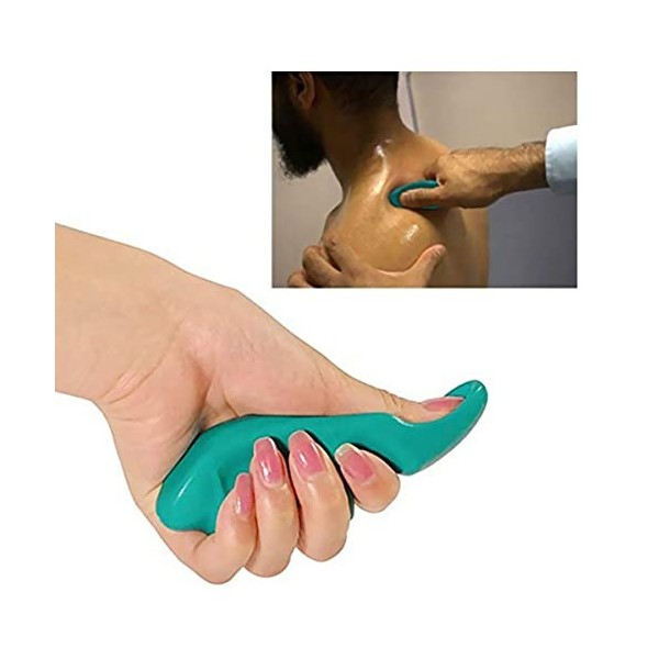 Outil de Massage des Tissus Profonds,Forreen 4 Pièces Massage du Pouce Mini Portatif Acupression Efficace Plastique Masseur d