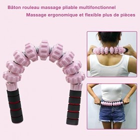 2022 Rouleau de Massage Plier, Sport Anti-Cellulite Masseur, Musculaire Rouleau Massage Multifonctionnel, Drainage Lymphatiqu
