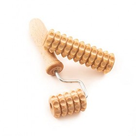 tuuli Masseur facial visage cou épaule massage facial tête rouleau de massage scooter avec poignée Maderothérapie Dermaroller