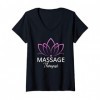 Femme Cadeau pour le masseur professionnel T-Shirt avec Col en V