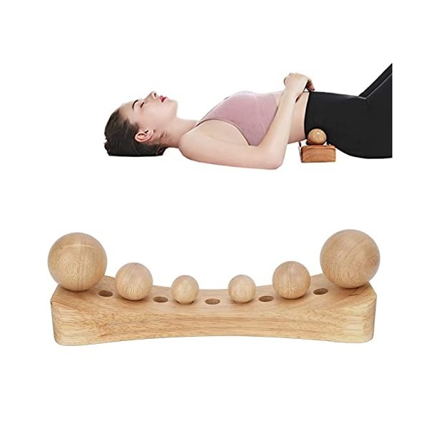 Masseur Musculaire Psoas, Outil de Massage du Corps avec 6 Têtes de Massage, Dispositif Détirement Musculaire du Masseur en 