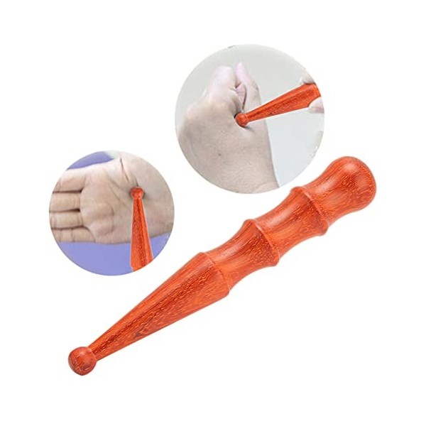 Veloraa de massage des pieds et des mains, massage relaxant des muscles portables en bois sensation de main confortable régul