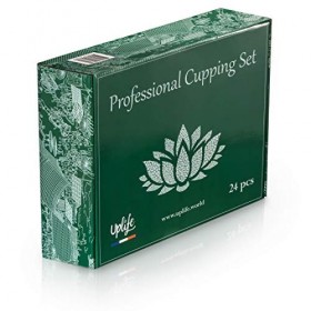 Uplife Pistolet Massage Kit Cupping Kine Ventouses Chinoises dAspiration Anti Cellulite Soulager Douleur Fatigue 24 pcs. Man