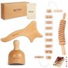 BICTIVE Kit Maderotherapie 4 en 1 et Sac. Masseur Anti Cellulite, Drainage Lymphatique, Maderotherapie Kit Complet Cellulite,