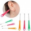 HELLOYOUNG 20 pcs Earpick Cuillère Outil Nettoyer Oreille Curette Remover Soins de Santé Coloré Cadeau Couleur Aléatoire Autr