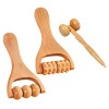 Healifty 3 Pièces Massage Rouleau À Main Outils En Bois Masseur DÉpaule Cou Masseurs Pour Rouleau De Cou Masseur Masseur De 