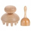 EXCEART 1 Ensemble de Tasse de Massage Suédois en Bois Coupe de Champignons en Bois Manuelle Manuelle Anti- Cellulite Massage