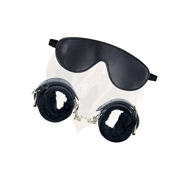 Fixation Des Mains Et Masque Pour Les Yeux Accessoires De Massage De Plaisir Polyvalents Fitness Améliorer Lhumeur Bien Conç