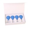 4 Pcs Facial Glass Cupping Set - Vacuum Suction Cupping Cups, Silicone Cupping Massage Therapy, for Beauty Body Cup Lymphatic