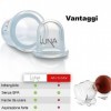 LUNA FitLines - Kit de Ventouse Anticellulite - 5 x Ventouses Silicone de Différentes Tailles - Instructions Incluses - Vento