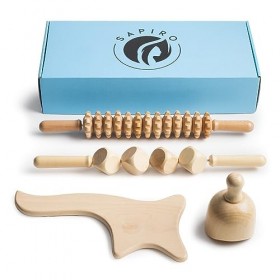 Maderothérapie, maderotherapie kit complet, Rouleau de Massage, Masseur Anti-Cellulite, Rouleau Anti-Cellulite, Gua sha
